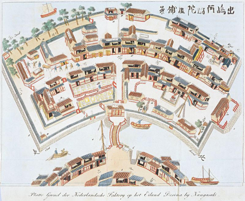 bản đồ Dejima bản đồ Dejima